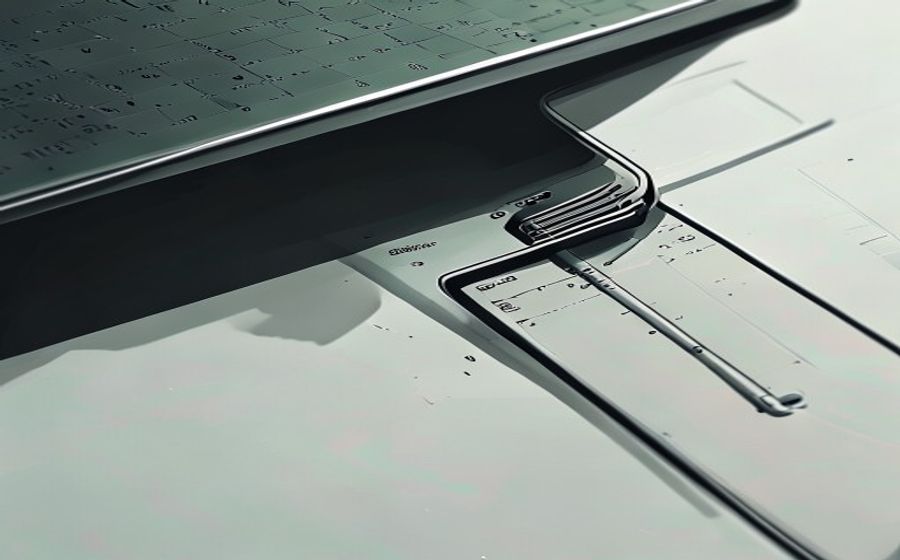 折叠屏折痕特写
